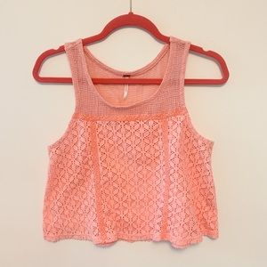 Pink Free People Boho Top